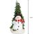 MagicHome hóember karácsonyi dekoráció karácsonyfával, 20cm magas