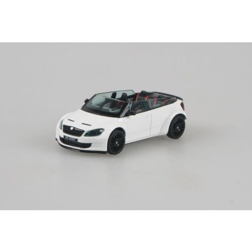 Skoda Fabia II FL RS2000 Concept (2011) 1:43 Fehér Modell autó Elölnézet - Játék autó