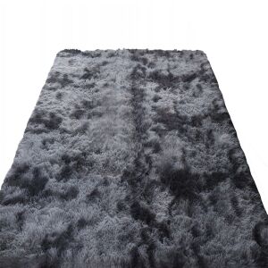 Sötét szürke plüss szőnyeg, 60 x 90 cm
