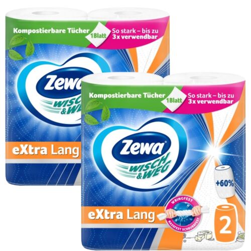 Zewa Wisch & Weg Extra Lang 2-vrstvové papierové utierky, 2 rolky