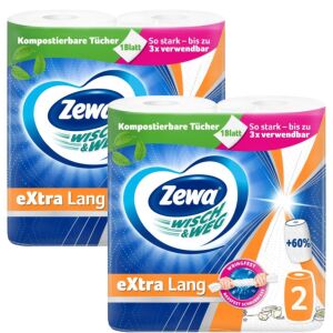 Zewa Wisch & Weg Extra Lang 2-warstwowe ręczniki papierowe, 2 rolki - Ręczniki papierowe
