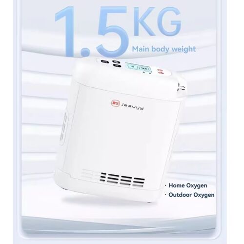 Titan, Jeauyy, Könnyű, Hordozható Oxigénkoncentrátor, akár 96%, 1L-5L , 4.5 óra 