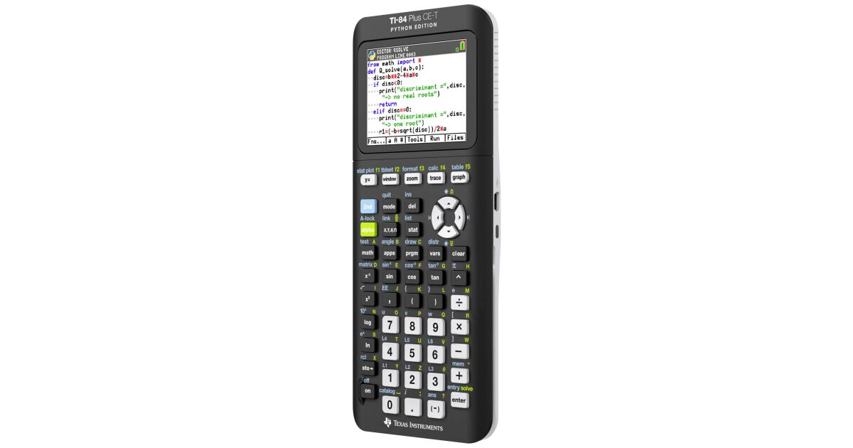 Texas Instruments TI 84 Plus CE-T Python Edition Grafikus számológép ...