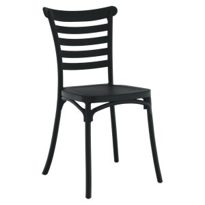 Rakásolható szék, fekete, SAVITO 142566540 - Étkező szék