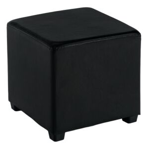 Puff, fekete textilbőr, NIKI NEW 142566562 - Lábtartó, puff