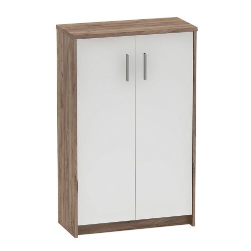 Pc sarok asztal, kraft dunkel/fehér, JOHAN 2 NEW 13 142566611