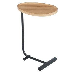 Kisasztal, tölgy/fekete, ABERY