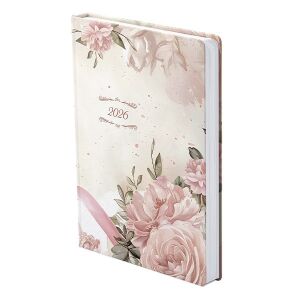 TOPTIMER Joy J022 2026 napi határidőnapló virágmintával - TOPTIMER