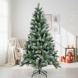 Pepita extra dús havas Lucfenyő 1.5M in living room setting - Pepita Artificial Christmas Tree