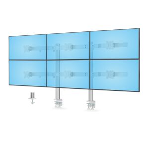 StarTech.com 6-MONITOR-ARM-A asztali TV konzol 81,3 cm (32") Fehér 142571468 - TV fali konzol
