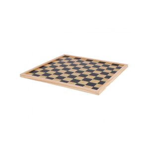 Sakk-/dáma tábla, fa, 40 x 40 cm, figurák nélkül 142573715 - Dominó, sakk