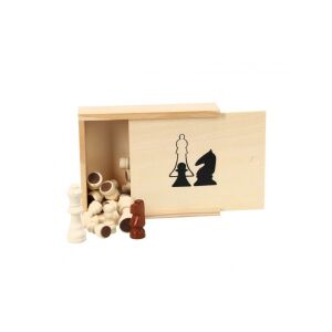 Sakkfigurák dobozban, 19 x 15,5 cm 142575851 - Dominó, sakk