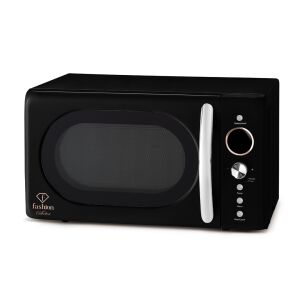 Berlinger Haus Fashion FTV-0121 Retro Microwave Oven, Black and Rosegold - Microwave, Range Hood and Cooktop
