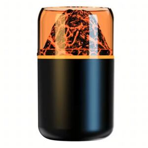 Légnedvesítő, aroma diffúzor, LED, aromaterápia, vulkán tűzhatás