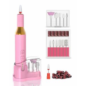 Pilnik do paznokci, bezprzewodowy pilnik elektryczny do manicure i pedicure Arvada® NailPro M918, akumulatorowy, 18 000 obr./min, 3 ustawienia prędkości, przełącznik kierunku, ergonomiczny ks 142577325 - Urządzenia i akcesoria do pielęgnacji urody