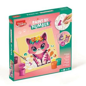 Maped Creativ Számfestő készlet - Cica és nyuszi, kreatív művészeti készlet gyerekeknek - Maped