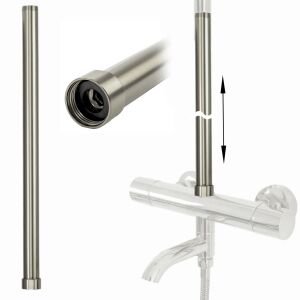 Verlängerung für Bade-Duschgarnitur brush nickel 50cm