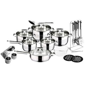 Berlinger Haus Blaumann BL-3134 Gourmet Line 27-teiliges Tafelbesteck - Silber