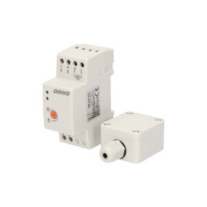 Czujnik zmierzchowy ORNO OR-CR-231 z sondą zewnętrzną, IP65, montaż na szynie 142580254 - Timer z wyłącznikiem czasowym