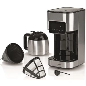 Cafetiera BEEM Fresh Aroma Touch Thermo dezasamblată, care arată filtrul și carafa - Aparat de cafea cu filtru