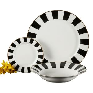 Zestaw obiadowy Ambition RIBS 18 elementów 144376448 - Serwis obiadowy