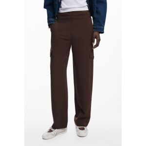 Brązowe spodnie damskie Desigual 142607024 - Dla kobiet