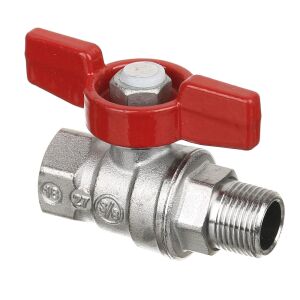 Giacomini R254X002 Wasserventil vom Typ Butterfly, Größe 3/8, Innen - Außen, Messing 142607134 - Kugelhähne