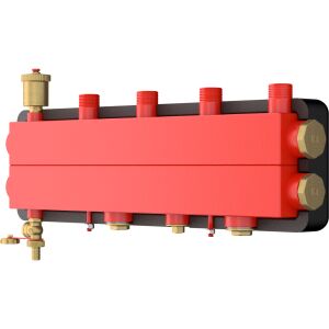 Giacomini R586SEY13 kiegyenlítő osztó, 3 kimenet, DN32, 3 független zóna, összterület 450 m2 radiátoros fűtés, 600 m2 padlófűtés 142607194 - Giacomini