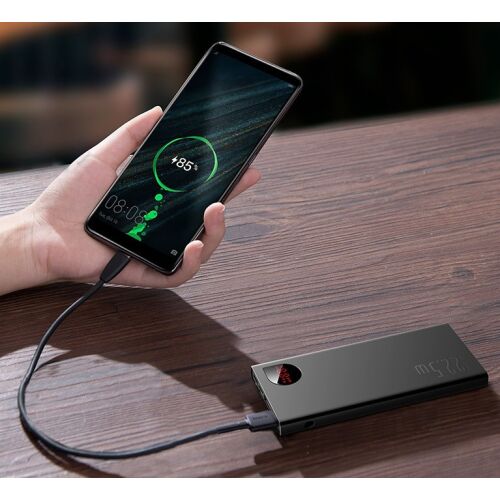 Okostelefon töltése Baseus Adaman Metal 22.5W Power Bankkal