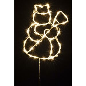 HOME KID507WW LED Ozdoba okienna bałwana, ciepłe białe światła - Dekoracja świąteczna