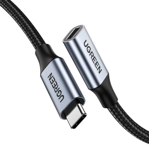 Ugreen US372 USB-C apa - USB-C anya 3.1 Gen.2 Hosszabbító kábel - Fekete (2x1m) 142641568