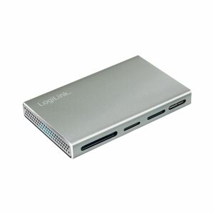 Logilink USB 3.2 Gen1, 5 az 1-ben kártyaolvasó (SD-, microSD-, MS-, CF és M2), alumínium, ezüst (CR0048) 142643797 - Kártyaolvasó