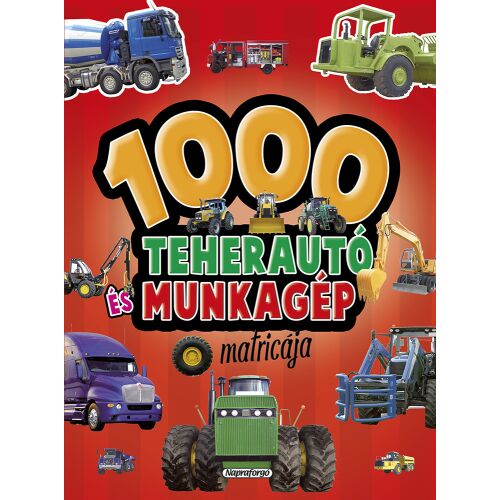 1000 teherautó és munkagép matricája - Piros 142654429