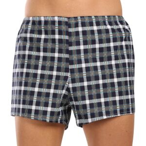 Klasszikus férfi bő szárú boxeralsók Foltýn többszínű kockás színben (K58) XXL
