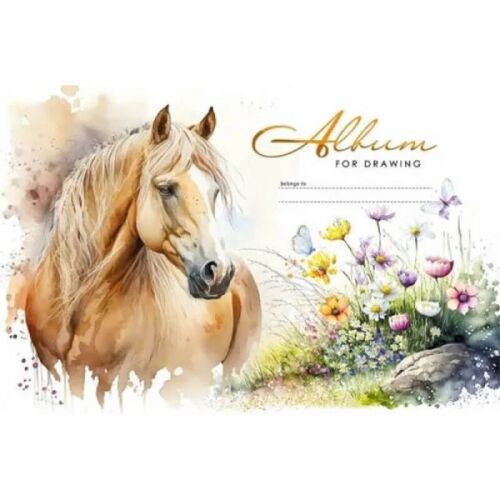 Lovas A4 vázlatfüzet ló mintával