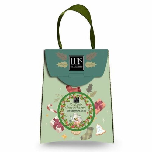 LUIS - Édes nyugalom a hó alatt karácsonyi táskában - zöld tea almával 60 g 142665057