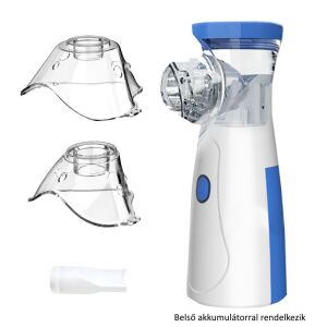Hordozható ultrahangos inhalátor felnőtt és gyermek maszkkal, valamint szájcsutora - Inhalátor