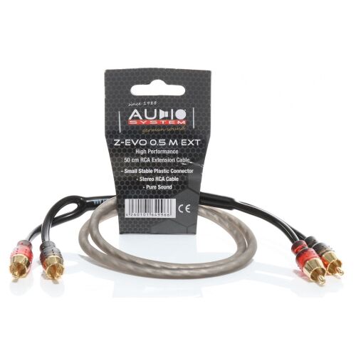 Audio System Z-EVO 0,5M EXT RCA kábel hosszabbító 0,5m Z-EVO0,5MEXT 142672343
