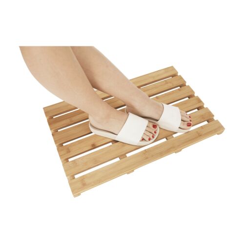 Csúszásgátló szőnyeg a fürdőszobába, természetes lakkozott bambusz, KLERA 142674400