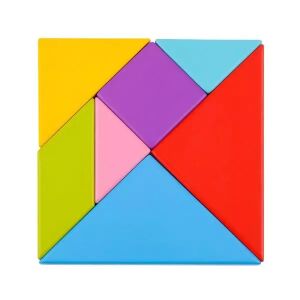 Tooky Toy Tangram puzzle kvadratni oblik, šareni drveni komadi - Puzzle