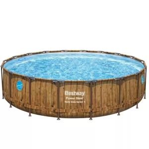 Bestway: Комплект басейн с метална рамка Power Steel Swim Vista - 549 x 122 см 56977 142678115 - Градински басейн
