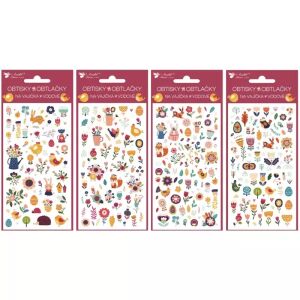 Virágok és állatok tojásdekoráló matricák - 9 x 19 cm, többféle 142678236 - Matrica, mágnes