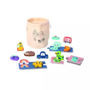 Игра Tooky Toy Tapintsd ki és párosítsd! сензорна игра за съвпадение - Люлеещи се, люлеещи се животни и Игра за развитие за малки деца