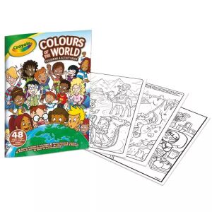 Crayola Farby sveta Omaľovánka a zošit aktivít so vzorovými stranami - Brožúry s aktivitami, maľovánky