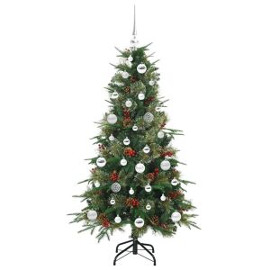vidaXL Brad de Crăciun artificial cu ramuri articulare Verde 150 cm 142687523 - Decorațiuni