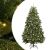 vidaXL díszített karácsonyfa, közeli kép ágakról és LED fényekről
