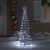 vidaXL LED Karácsonyi Fenyő 390 LED-del Hideg fehér 250 cm Vas 142692119