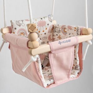 Incababy Junior Comfort Unicorn babahinta - Rózsaszín hinta unikornis mintával - Incababy
