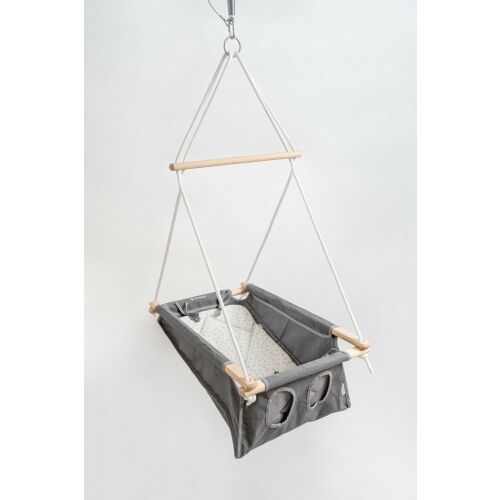 Incababy Basic Grey Stars babahinta, beltéri függő bölcső