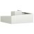 vidaXL Kerti cserép Fehér 100 x 100 x 50 cm Acél 142715440